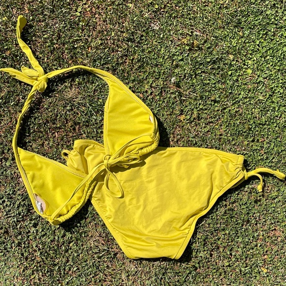 Mossimo mustard bikini small/med bottom swimsuit - Picture 2 of 4